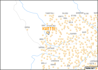 map of Kuntni