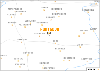 map of Kuntsovo