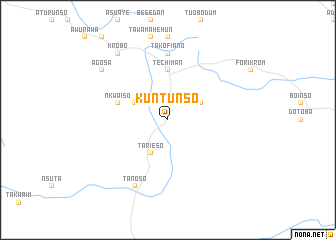 map of Kuntunso