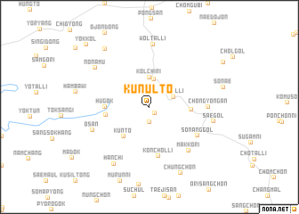 map of Kŭnŭlt\