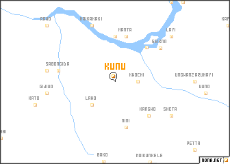 map of Kunu