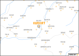 map of Kunxırt