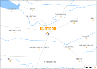 map of Kunyang