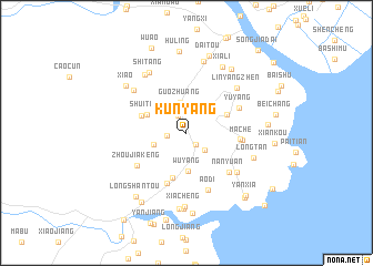 map of Kunyang