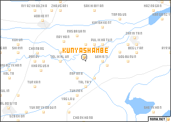 map of Kunya-Shambe