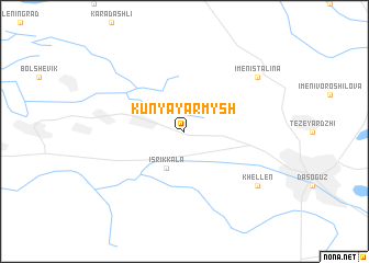map of Kunya-Yarmysh