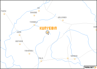 map of Kunyebin