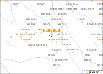 map of Kunyogo