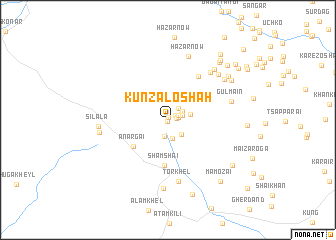 map of Kunzalo Shāh