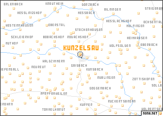 map of Künzelsau