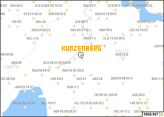 map of Kunzenberg