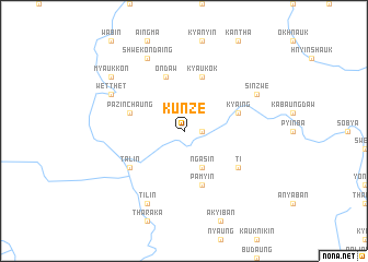 map of Kunzè