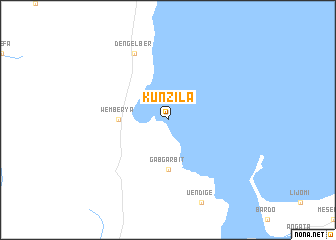 map of Kʼunzila