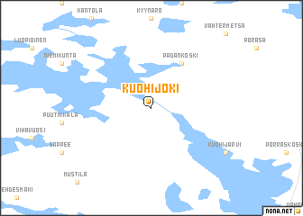 map of Kuohijoki