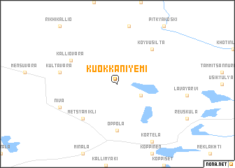 map of Kuokkaniyemi