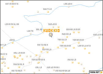 map of Kuokkio