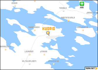 map of Kuopio