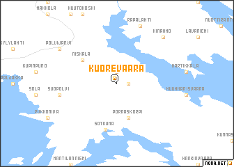 map of Kuorevaara