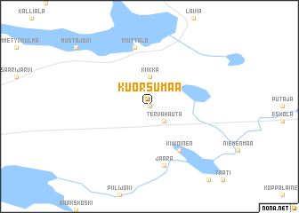 map of Kuorsumaa