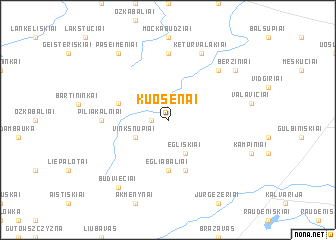 map of Kuosėnai