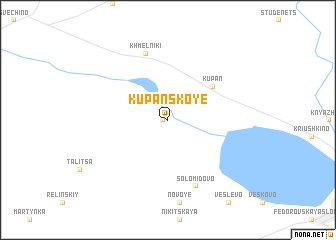 map of Kupanskoye