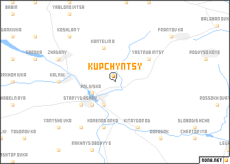 map of Kupchyntsy