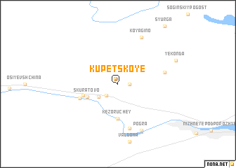 map of Kupetskoye