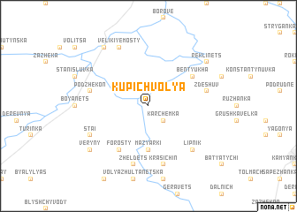 map of Kupichvolya