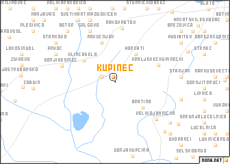 map of Kupinec
