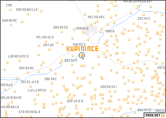 map of Kupinince