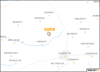 map of Kupin