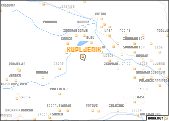 map of Kupljenik