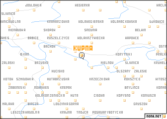 map of Kupna