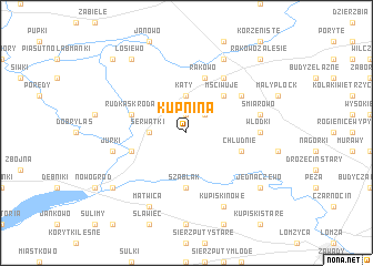 map of Kupnina