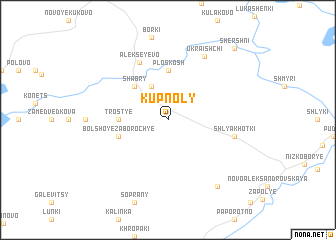 map of Kupnoly