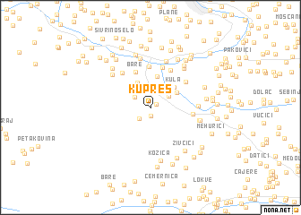 map of Kupres