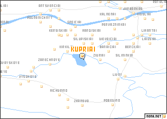 map of Kupriai