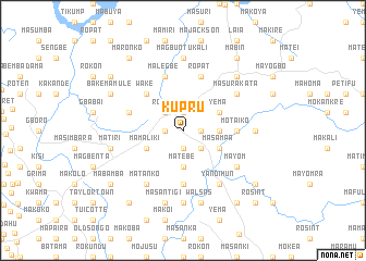 map of Kupru