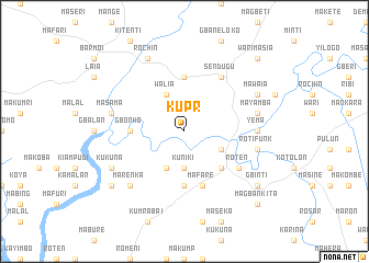 map of Kupr