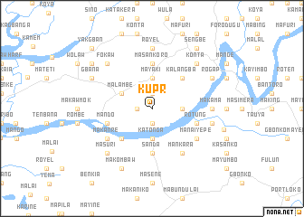 map of Kupr