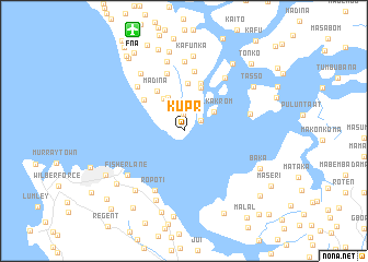 map of Kupr