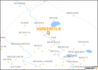 map of Kupsenkylä