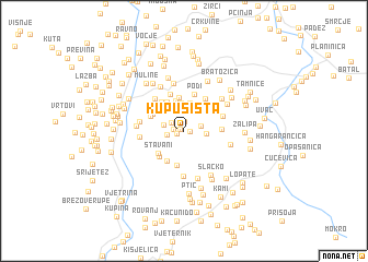 map of Kupusišta