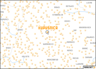 map of Kupusnica