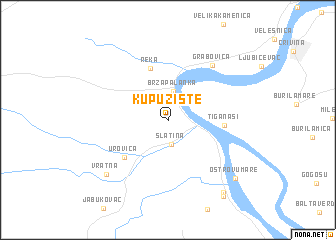 map of Kupuzište