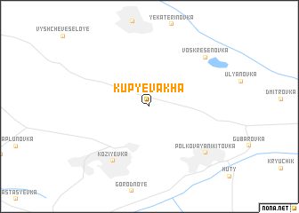 map of Kupʼyevakha