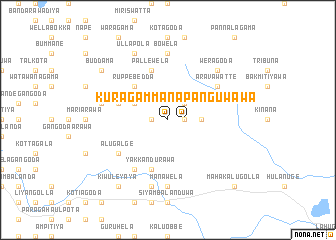 map of Kuragammana Panguwa