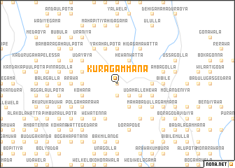 map of Kuragammana