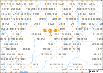 map of Kurāhār