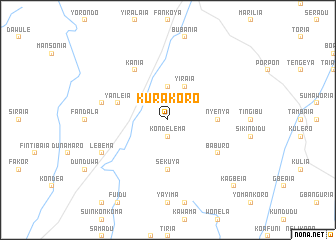 map of Kurakoro